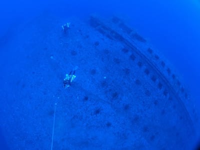 Diving on HMHS Britanic